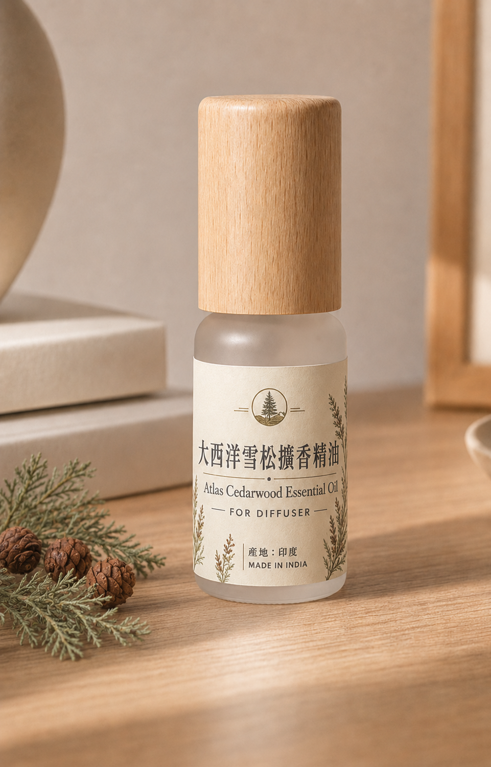 大西洋雪松擴香精油 Atlas Cedarwood Essential Oil｜印度蒸餾萃取｜擴香石專用