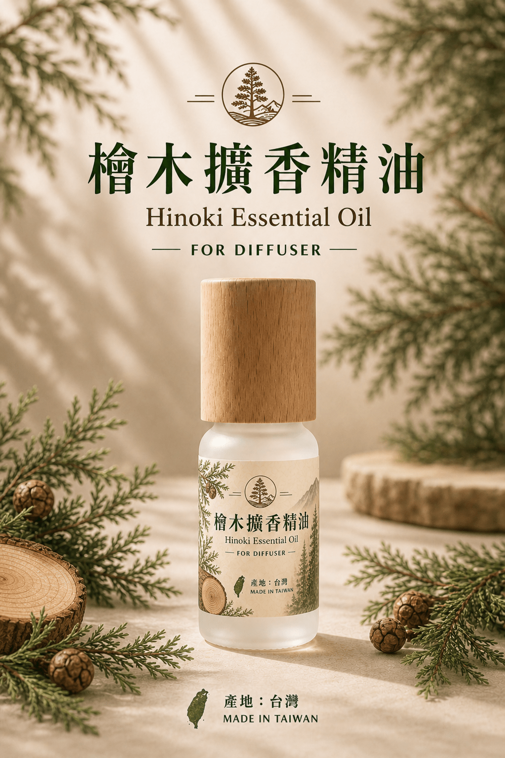 檜木擴香精油 Hinoki Essential Oil｜台灣蒸餾萃取 森林芬多精100%純天然 - Lox ｜ 個性化你的個性