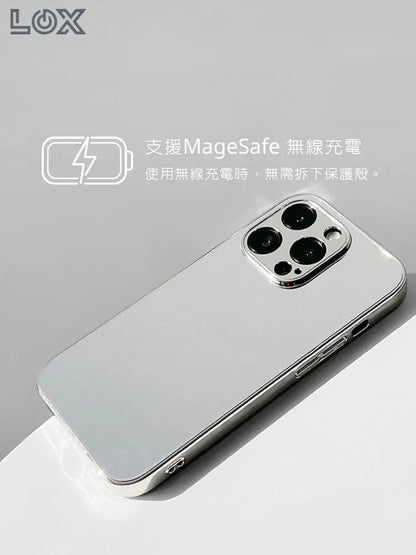 極簡高級玻璃鏡 iPhone 手機殼 CA001 - Lox ｜ 個性化你的個性