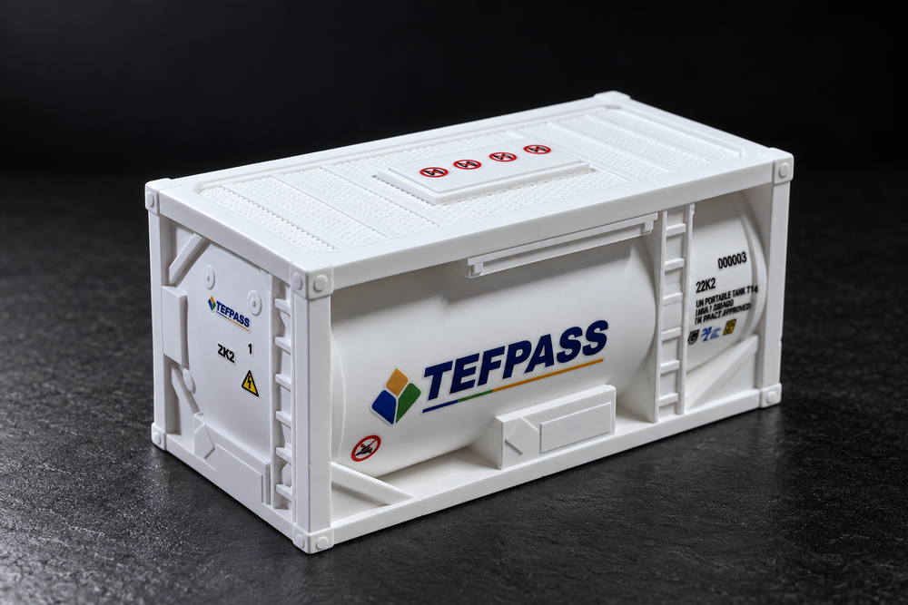 上品工業 TEFPASS 槽車造型擴香石與彩色品牌標誌
