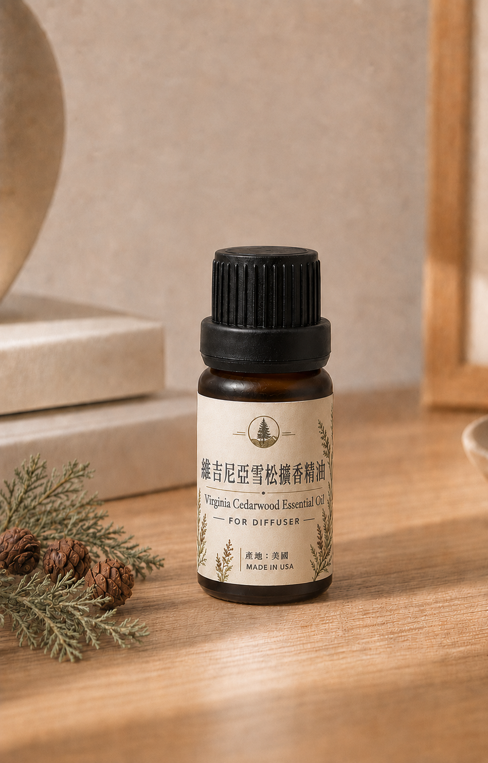 維吉尼亞雪松擴香精油 Virginia Cedarwood Essential Oil｜美國蒸餾萃取｜擴香石專用
